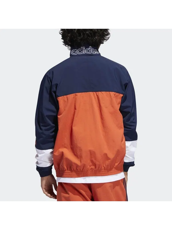 Куртка originals casual cozy stand collar jacket blue colorblock Adidas — изображение 4 из 4, синий, мульти