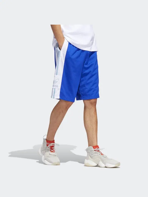 Шорты men's originals mesh retro sports blue shorts Adidas — изображение 3 из 4, синий