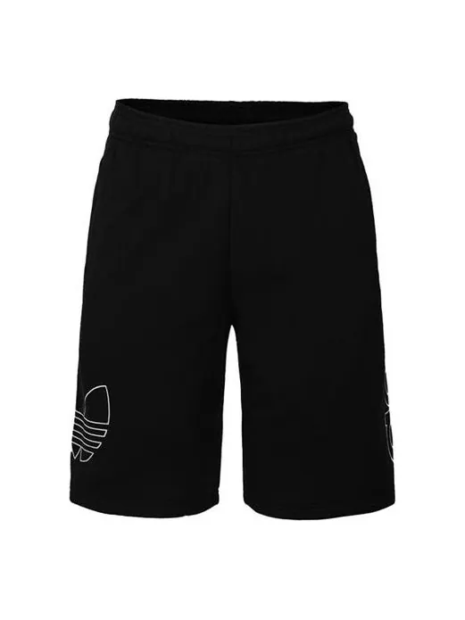 Шорты originals large logo printing sports shorts black Adidas — изображение 1 из 4, черный