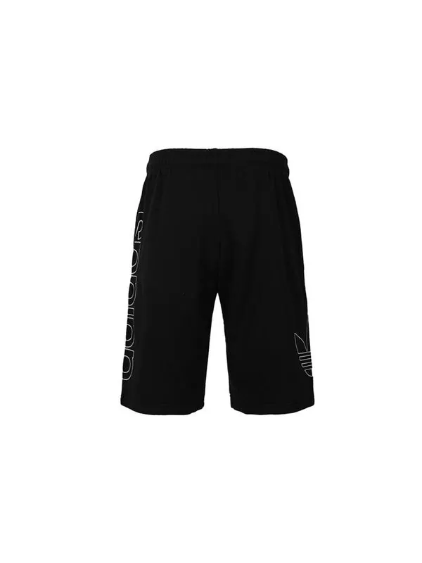 Шорты originals large logo printing sports shorts black Adidas — изображение 2 из 4, черный