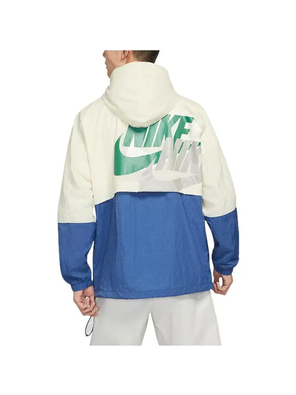 Куртка Men's Nike Sportswear Lightweight Back Printing Breathable Athleisure Casual Sports Woven — изображение 4 из 4, мульти