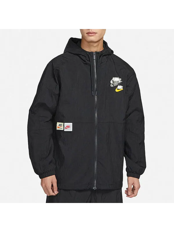 Куртка Men's Nike Sportswear Lightweight Back Printing Breathable Athleisure Casual Sports Woven — изображение 4 из 4, мульти