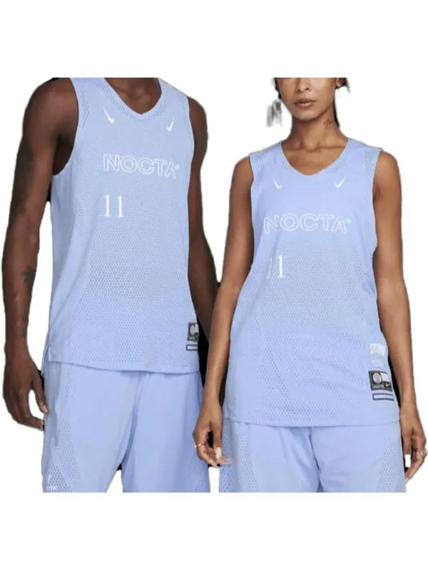 Спортивная футболка x nocta drake fw23 dri-fit jersey 'cobalt bliss white' Nike — изображение 3 из 4, белый