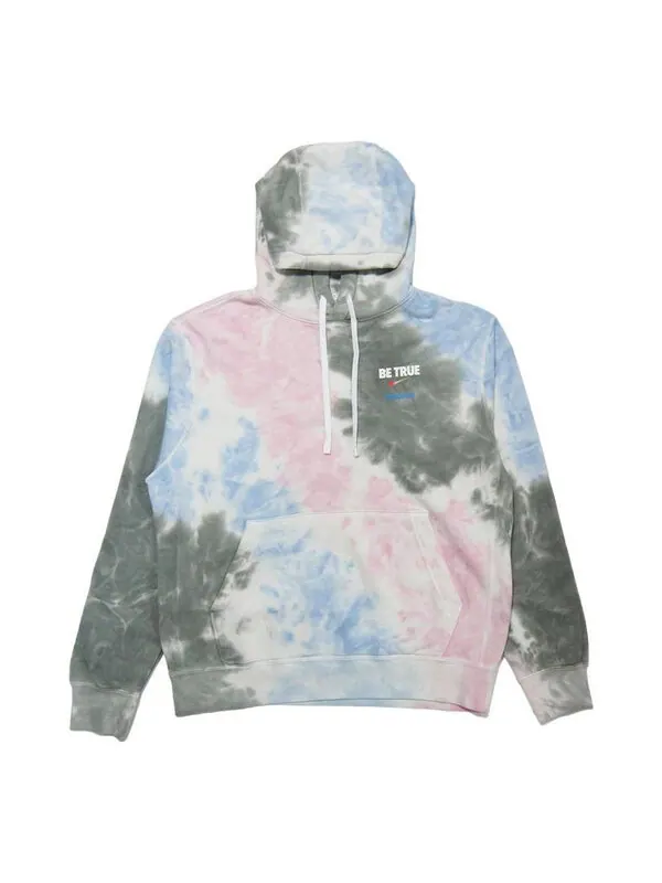 Толстовка Men's Nike Pocket Tie Dye Alphabet Printing Pink Blue — изображение 1 из 3, мульти