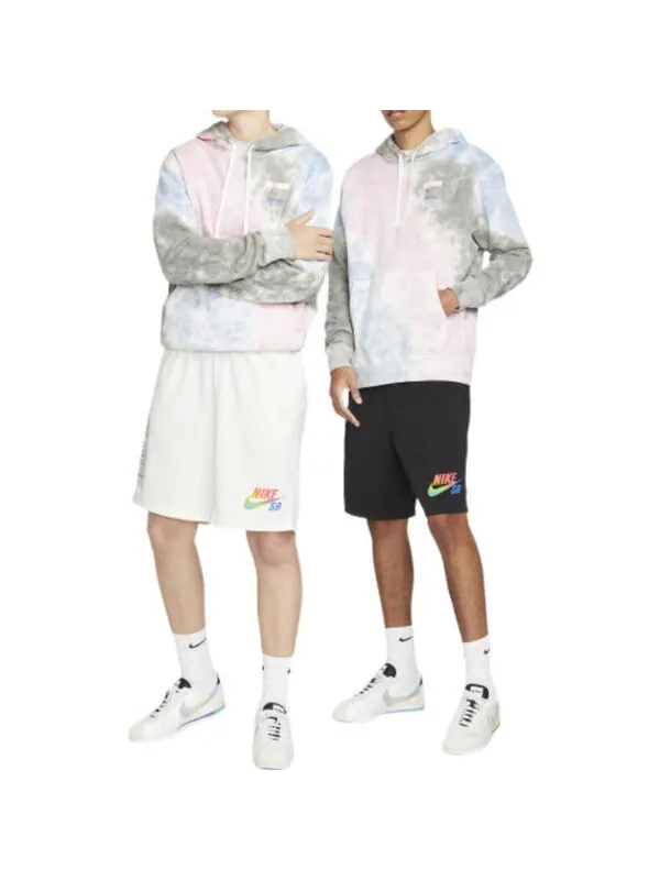 Толстовка Men's Nike Pocket Tie Dye Alphabet Printing Pink Blue — изображение 2 из 3, мульти