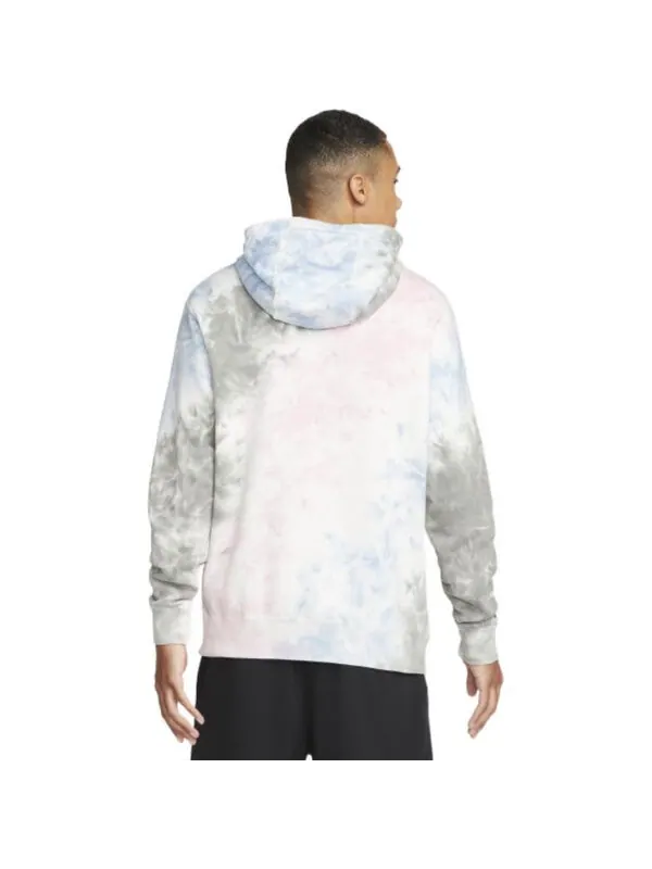 Толстовка Men's Nike Pocket Tie Dye Alphabet Printing Pink Blue — изображение 3 из 3, мульти