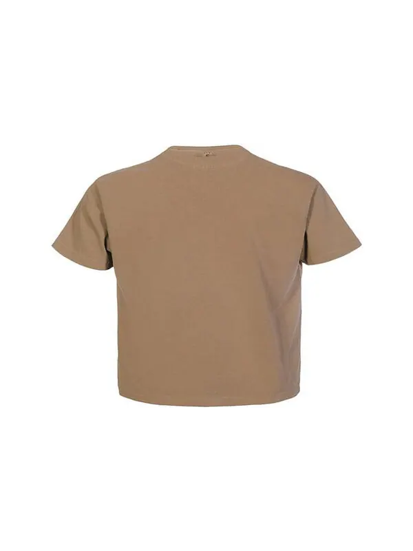 Футболка Men's Nike NAI-KE Cha Nai-Ke Cha Series Solid Color Sports Round Neck Short Sleeve Khaki — изображение 2 из 3