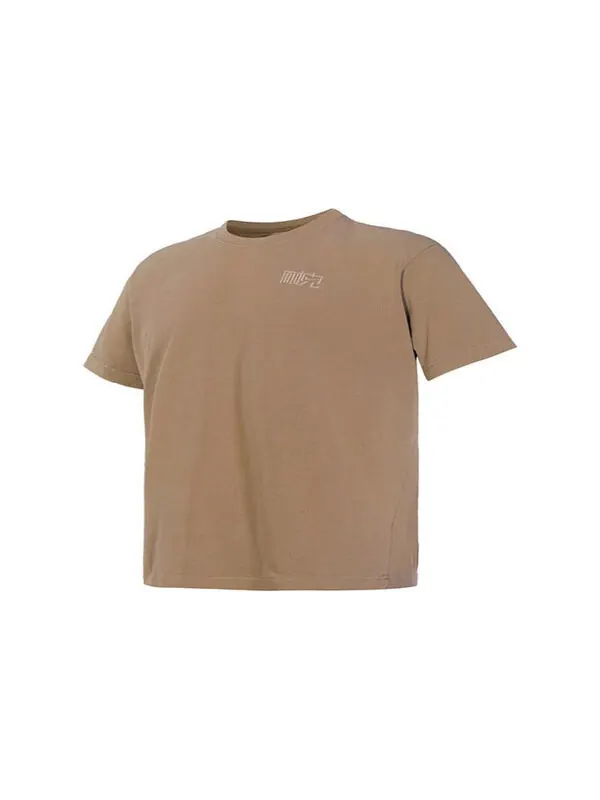 Футболка Men's Nike NAI-KE Cha Nai-Ke Cha Series Solid Color Sports Round Neck Short Sleeve Khaki — изображение 3 из 3