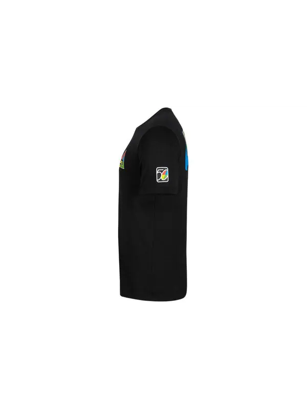 Футболка Nike Back Logo Pattern Printing Round Neck Casual Short Sleeve Black — изображение 3 из 4, мульти