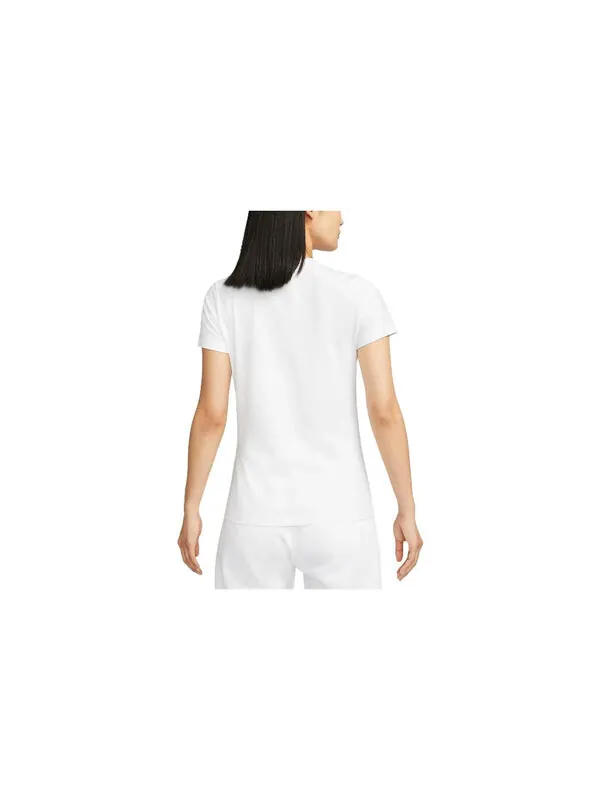 Футболка (WMNS) Nike Sportswear Essentials Logo T-Shirt 'White' — изображение 2 из 2, белый