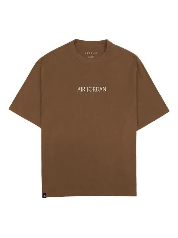 Футболка Air Jordan x Wordmark LogoT — изображение 1 из 2, коричневый