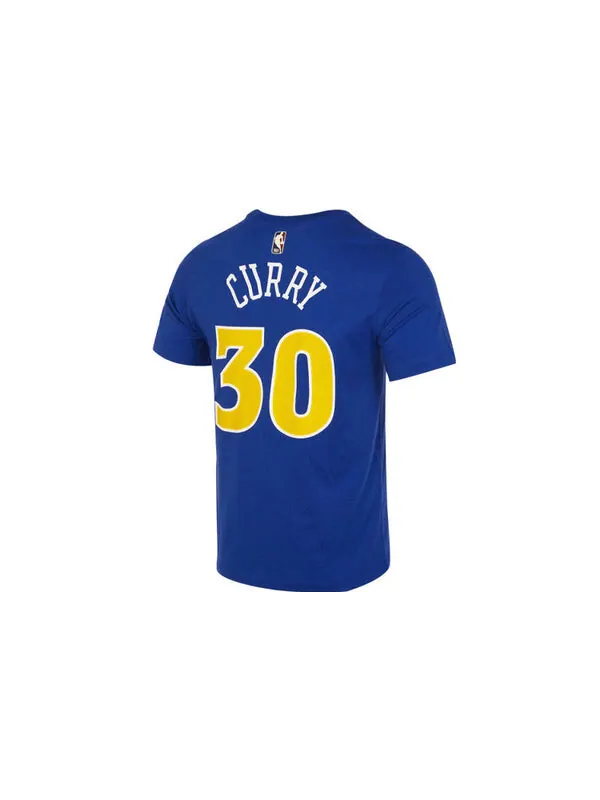 Футболка Nike x NBA Gold State Warriors Stephen Curry T-Shirt 'Blue' — изображение 2 из 2, синий/мульти-/золотистый