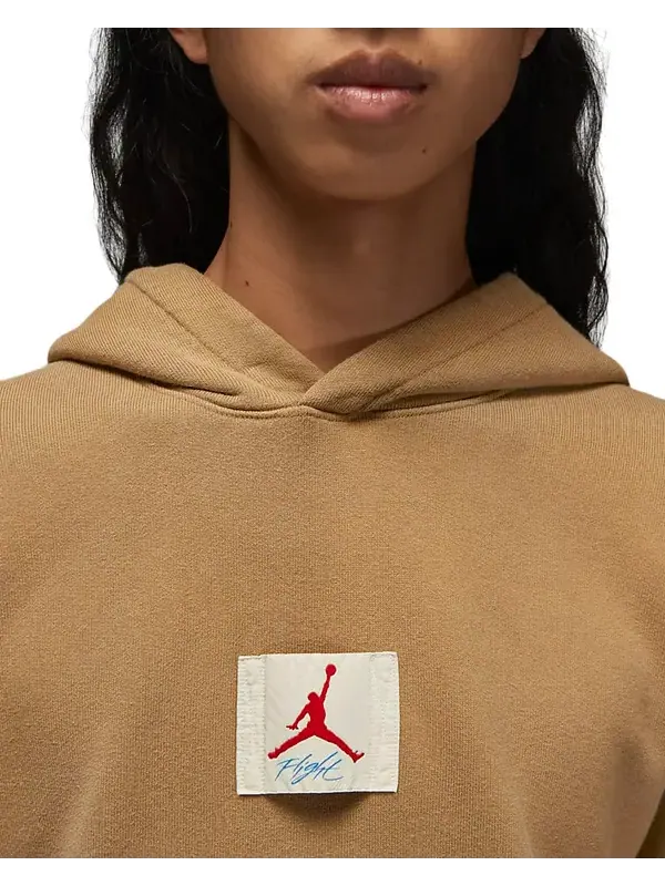 Толстовка Air Jordan x Two18 Logo 'Dark Driftwood Coconut Milk' — изображение 2 из 4, белый