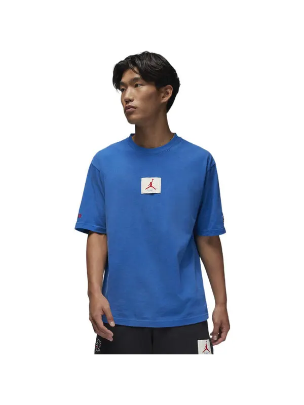 Футболка Air Jordan x Two18 Logo Tee 'Blue' — изображение 4 из 4, красный