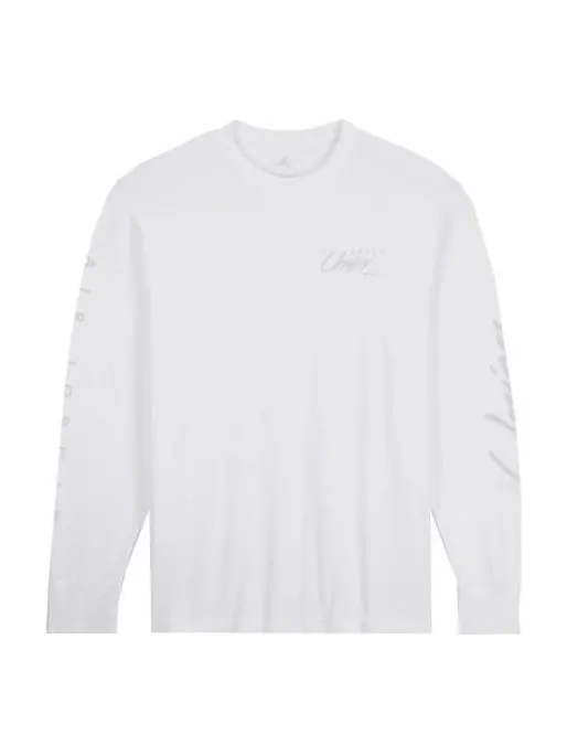 Футболка x union long-sleeve t-shirt 'white grey haze' Air Jordan — изображение 1 из 2, белый/серый