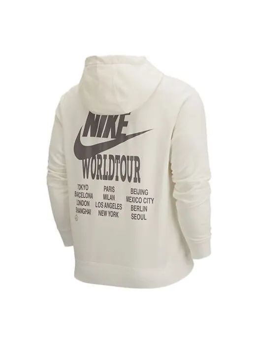 Толстовка Nike Sportswear NSW Casual Sports Pullover Autumn Sail White — изображение 1 из 4, мульти
