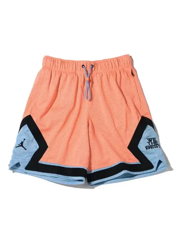 Шорты x dj khaled logo shorts 'crimson bliss leche blue black' Air Jordan — изображение 1 из 2, синий/черный