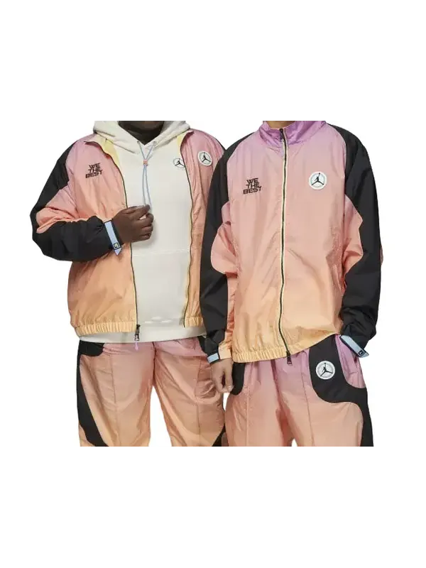 Куртка Air Jordan x DJ Khaled Logo 'Bicycle Yellow Violet Star Black' — изображение 2 из 3, желтый/фиолетовый/черный