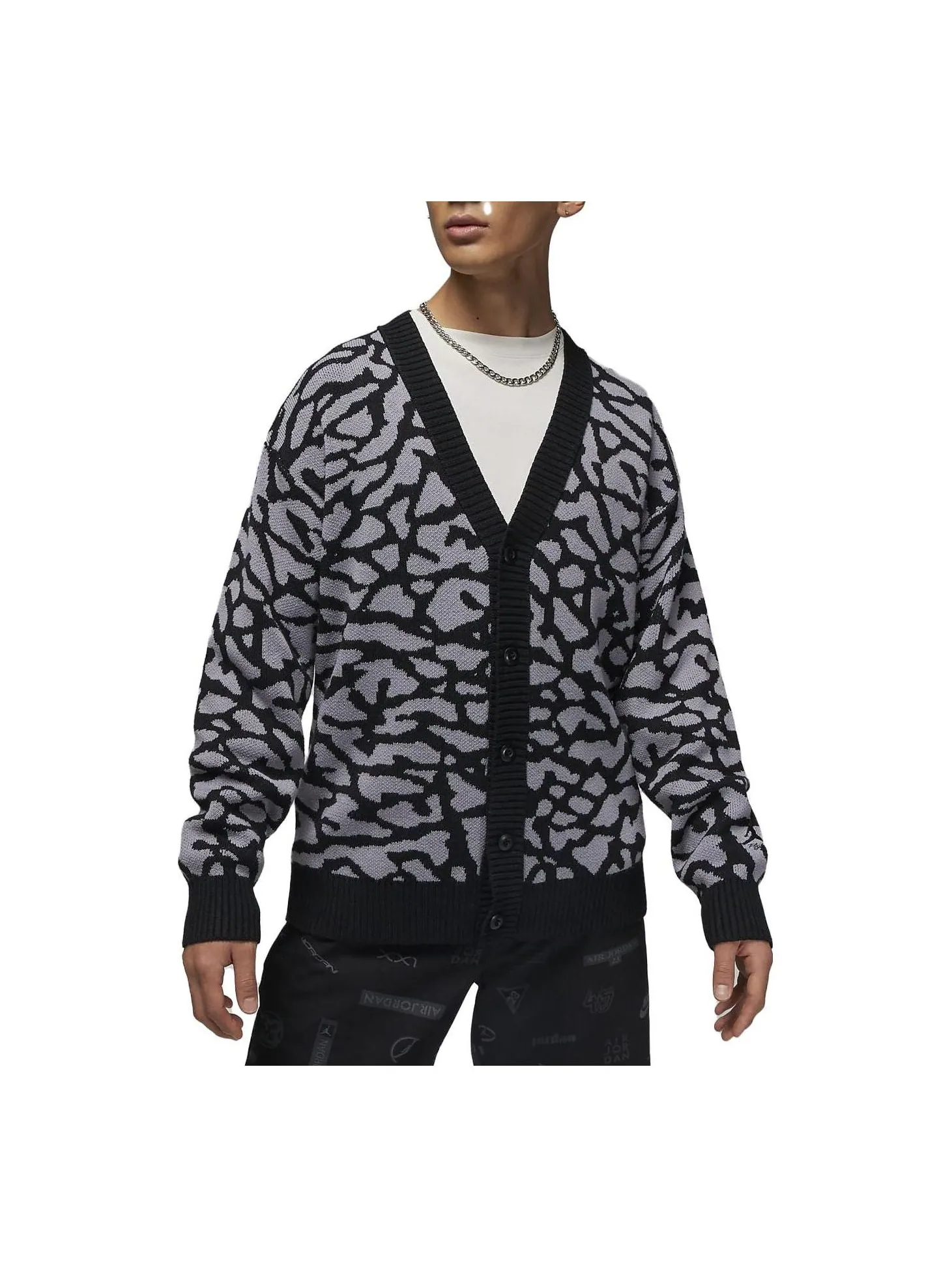 Кардиган Air Jordan Fight Heritage — изображение 1 из 2, черный серый