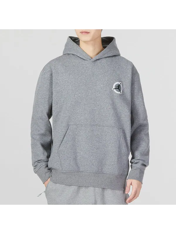 Толстовка Air Jordan OK Logo Hoodie 'Grey' — изображение 3 из 3, серый/мульти