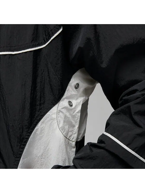 Куртка Air Jordan Essential Statement Warm Up Jacket 'Black Grey' — изображение 4 из 4, черный/серый