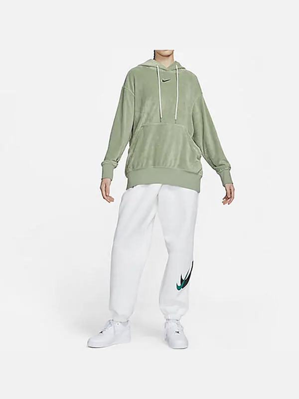 Толстовка махровая толстовка с капюшоном на шнурке Nike — изображение 3 из 3, зеленый