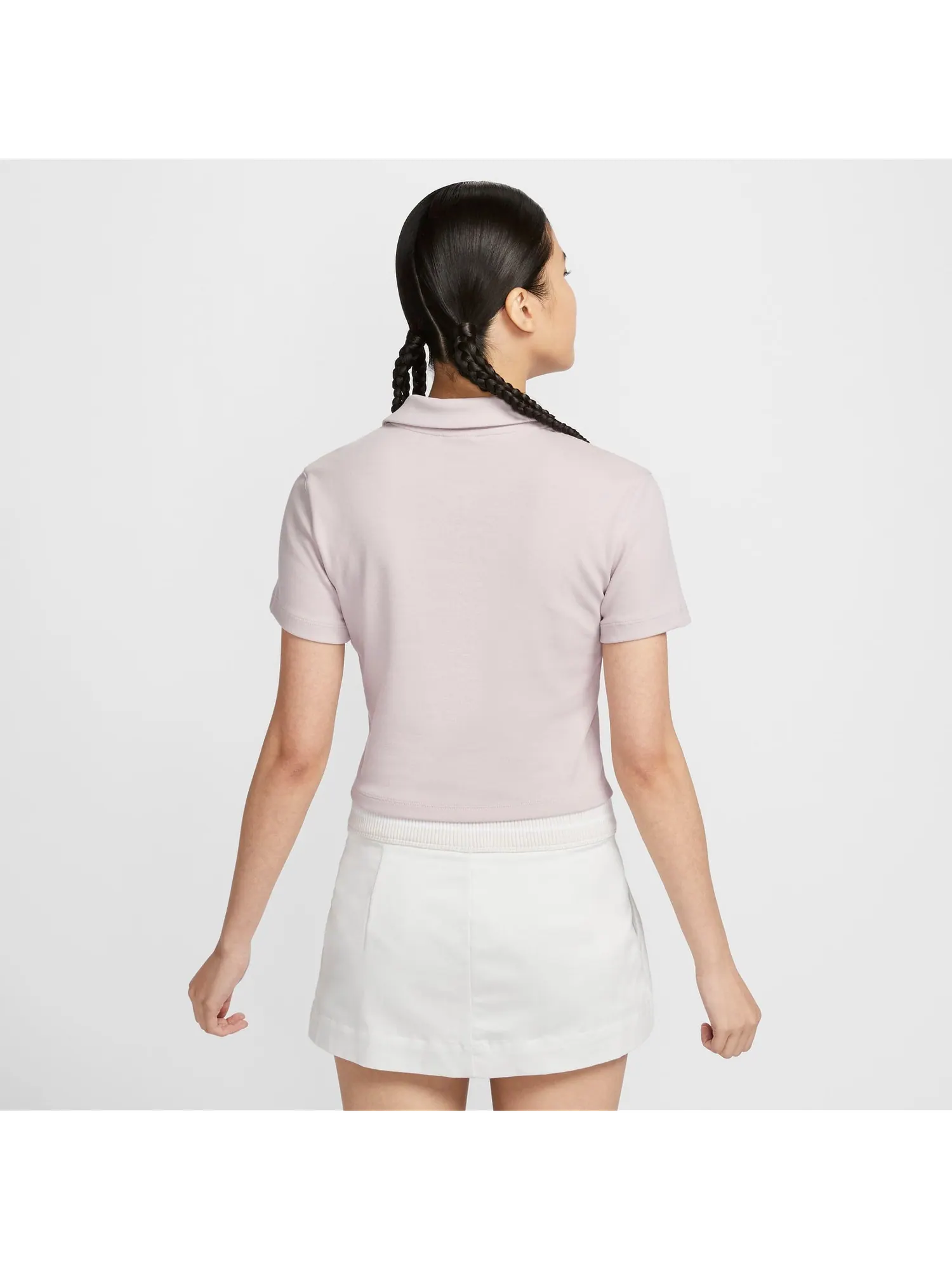Спортивный топ (WMNS) Nike Essential Polo Crop Top 'Pink' DV7885-019 — изображение 2 из 2, розовый