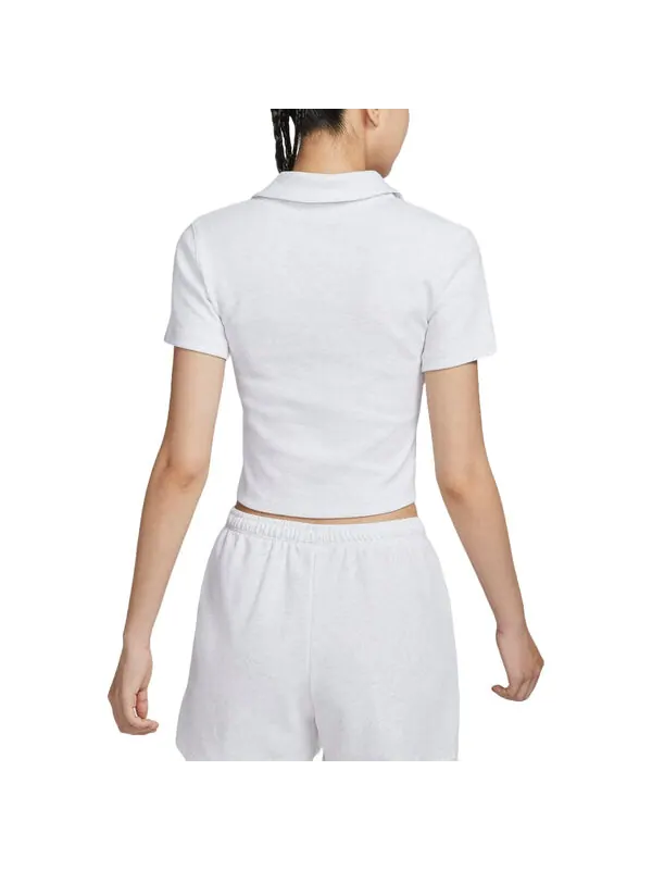 Рубашка поло sportswear essential polo shirt asia sizing 'white' Nike — изображение 2 из 2, белый