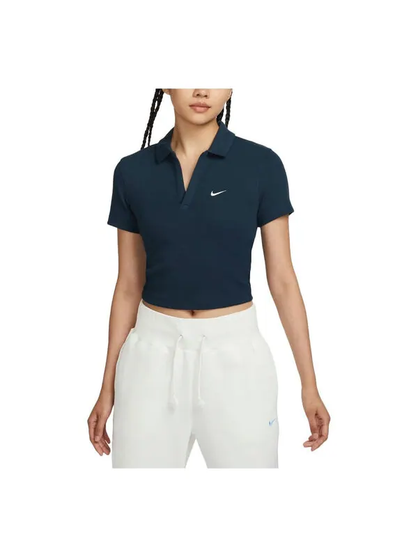 Рубашка поло sportswear essential polo shirt asia sizing 'dark blue' Nike — изображение 1 из 2, синий