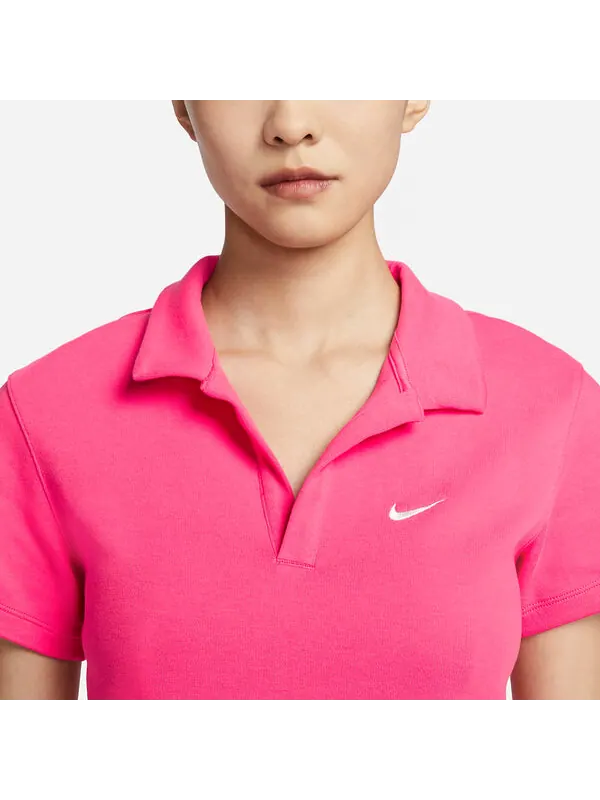 Рубашка поло спортивная одежда основные короткие рукава поло топ Nike — изображение 2 из 3, розовый