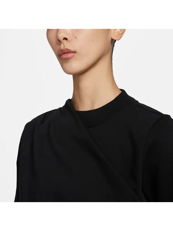 Свитер с круглым вырезом повседневная спортивная толстовка Nike — изображение 3 из 4, черный