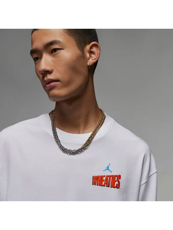 Футболка Air Jordan Flight MVP Long Sleeve T-Shirt 'White' — изображение 2 из 4, белый/мульти