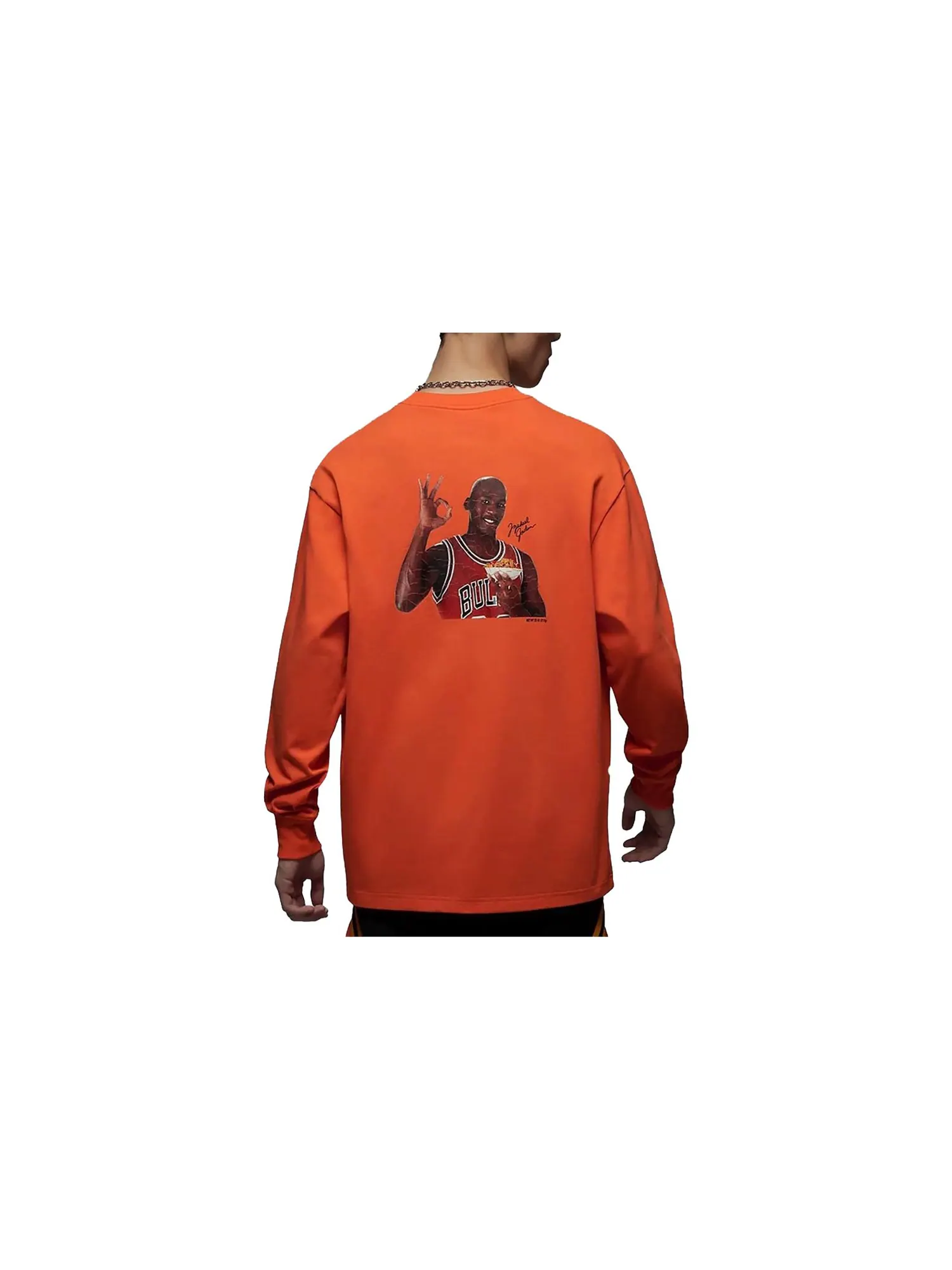 Спортивный топ Air Jordan Wheaties Flight MVP 85 Top 'Rush Orange' DV8429-817 — изображение 3 из 3, оранжевый