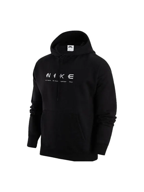 Толстовка Nike SB Fleece Pullover Skate Hoodie 'Black' — изображение 1 из 4, черный/мульти