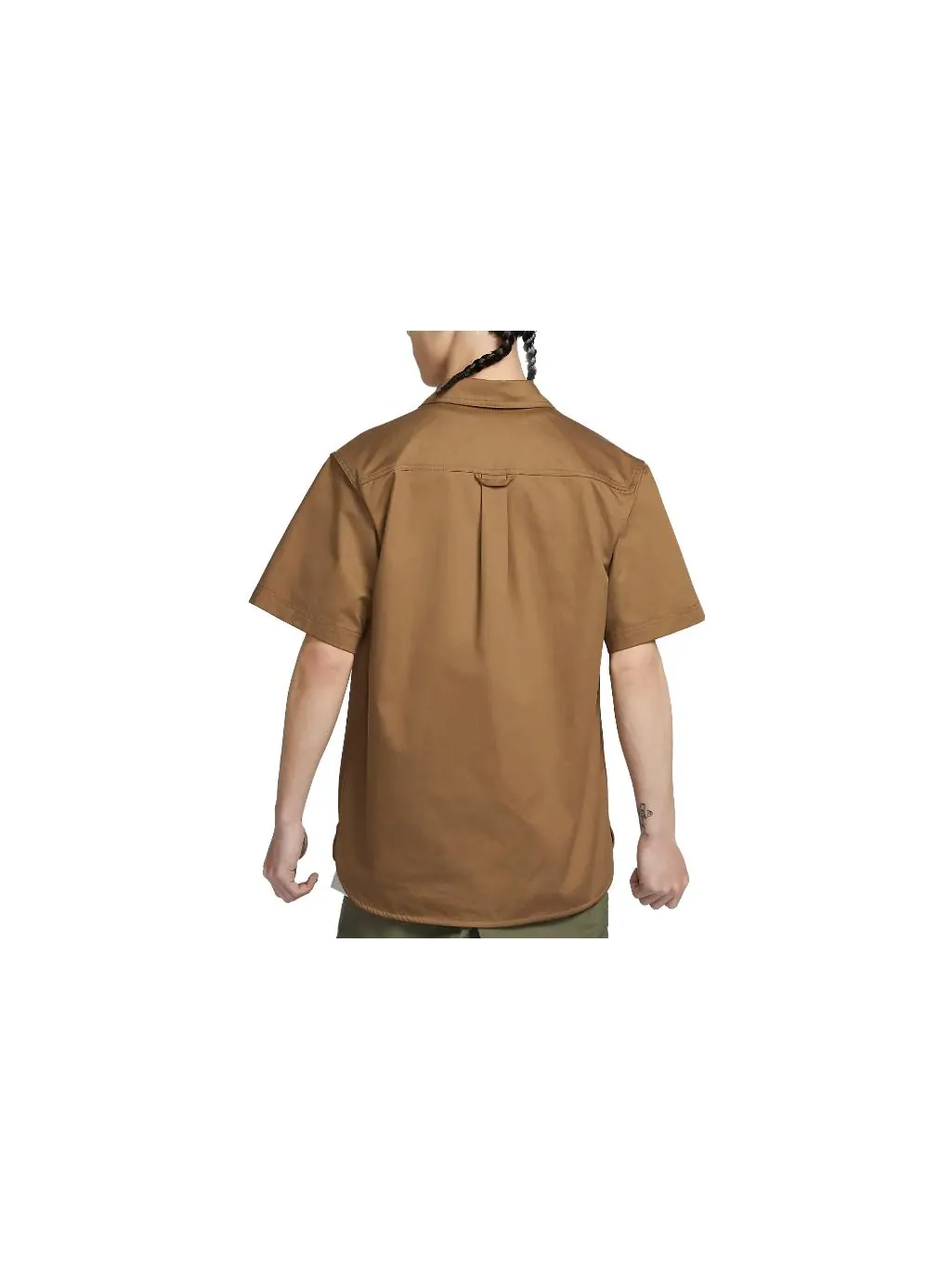 Рубашка Nike SB Short Sleeve Woven Skate Button Up Shirt 'Tan' DV9076-270 — 2