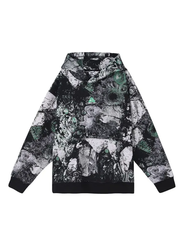 Толстовка Nike ACG Therma-FIT Tuff Fleece Pullover Hoodie 'Ashen Slate Black Summit White' — изображение 1 из 4, мульти
