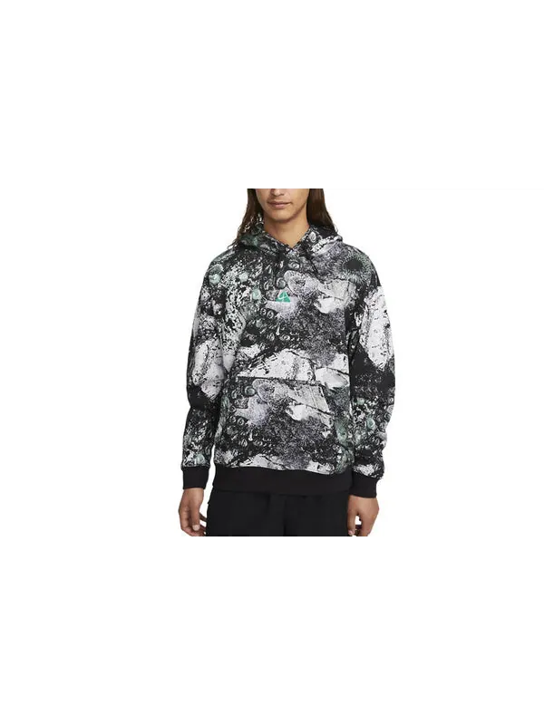 Толстовка Nike ACG Therma-FIT Tuff Fleece Pullover Hoodie 'Ashen Slate Black Summit White' — изображение 3 из 4, мульти