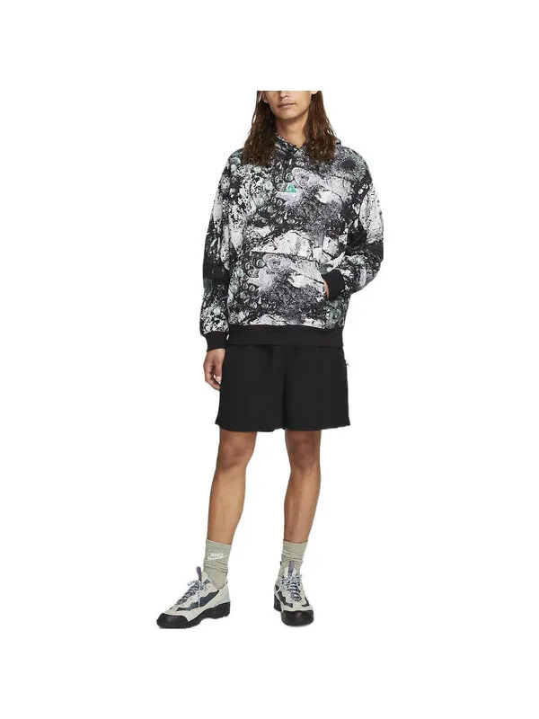 Толстовка Nike ACG Therma-FIT Tuff Fleece Pullover Hoodie 'Ashen Slate Black Summit White' — изображение 4 из 4, мульти