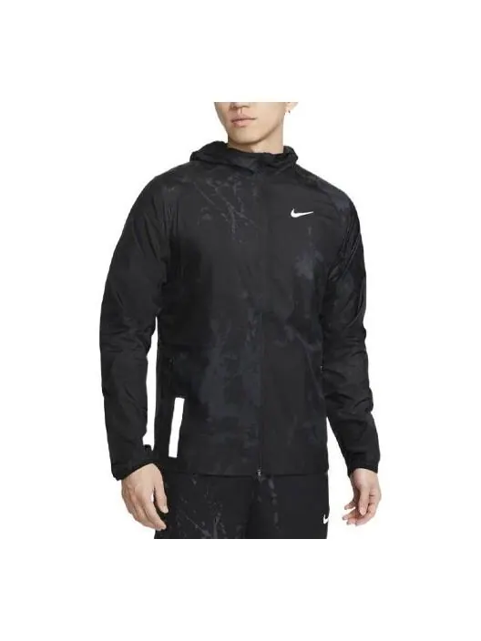 Куртка Nike Repel Run Division Running Jacket 'Black' — изображение 1 из 4, черный/мульти