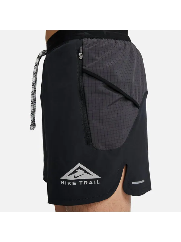 Шорты dri fit 13 см короткие шорты на подкладке для трейлраннинга Nike — изображение 2 из 4, черный/мульти