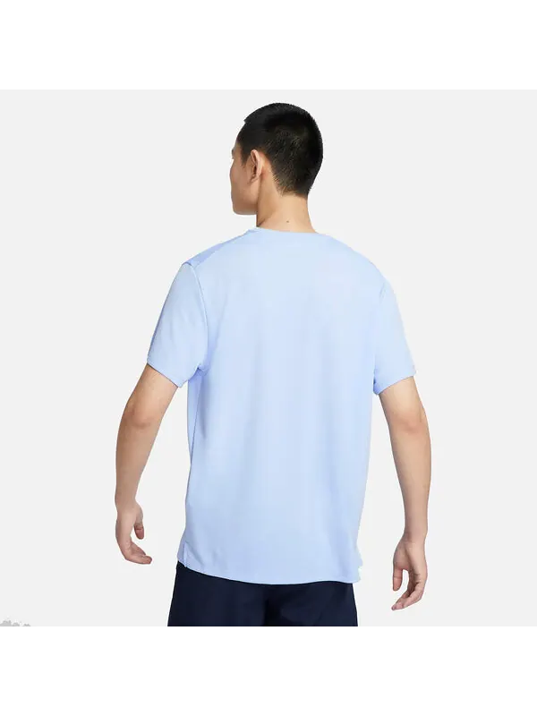 Футболка Nike Dri-FIT UV Miler Short-Sleeve Running Top 'Blue' — изображение 4 из 4, синий