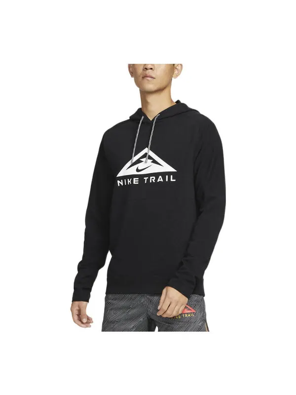 Толстовка Nike Dri-FIT Trail Pullover Trail Running Hoodie 'Black' — изображение 1 из 3, черный