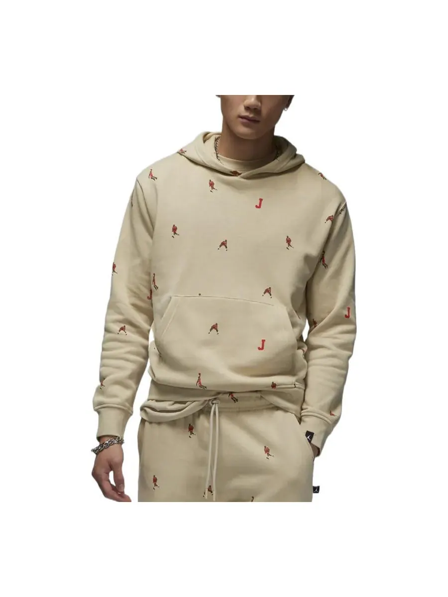 Худи Air Jordan Holiday Jumpman Fleece Pullover Hoodie 'Tan' — изображение 1 из 2, бежевый