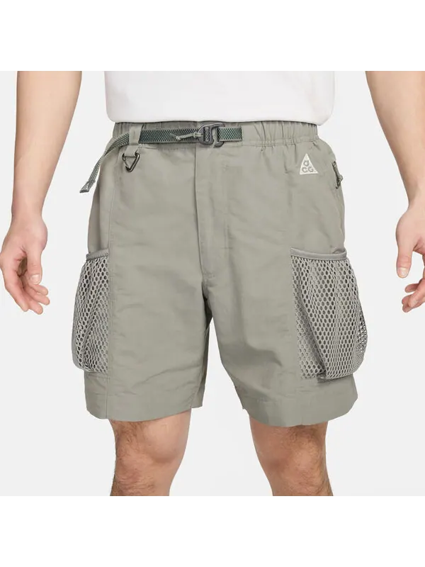 Шорты acg snowgrass cargo shorts (asia sizing) 'grey' Nike — изображение 2 из 3, темный/белый