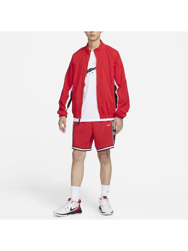 Куртка Nike DNA Woven Basketball Jacket 'Red' — изображение 3 из 3, красный/мульти