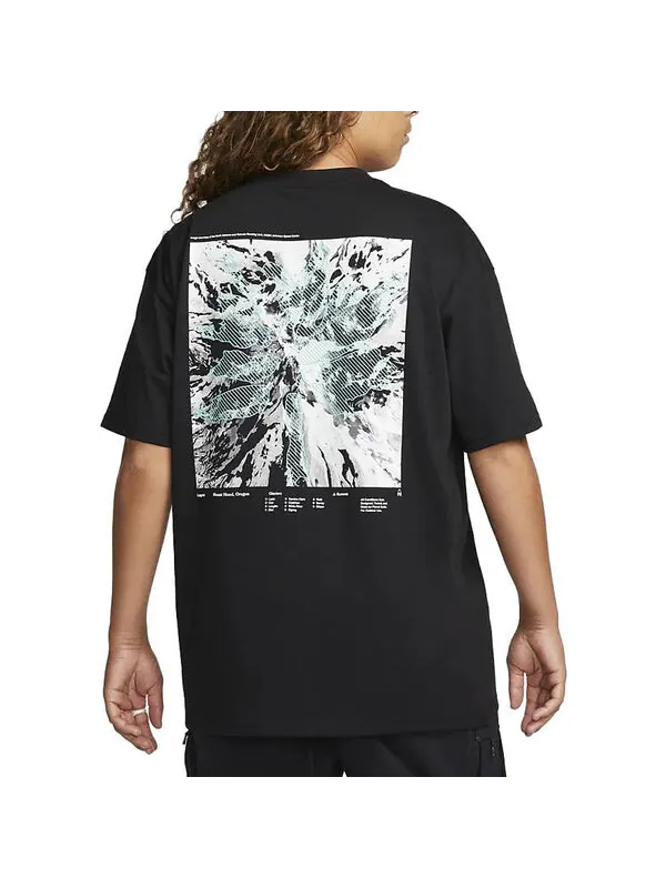 Футболка Nike ACG T-Shirt 'Black' — изображение 3 из 3, черный/белый