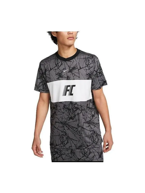 Футболка fc dri fit джерси Nike — изображение 1 из 3, черный/серый