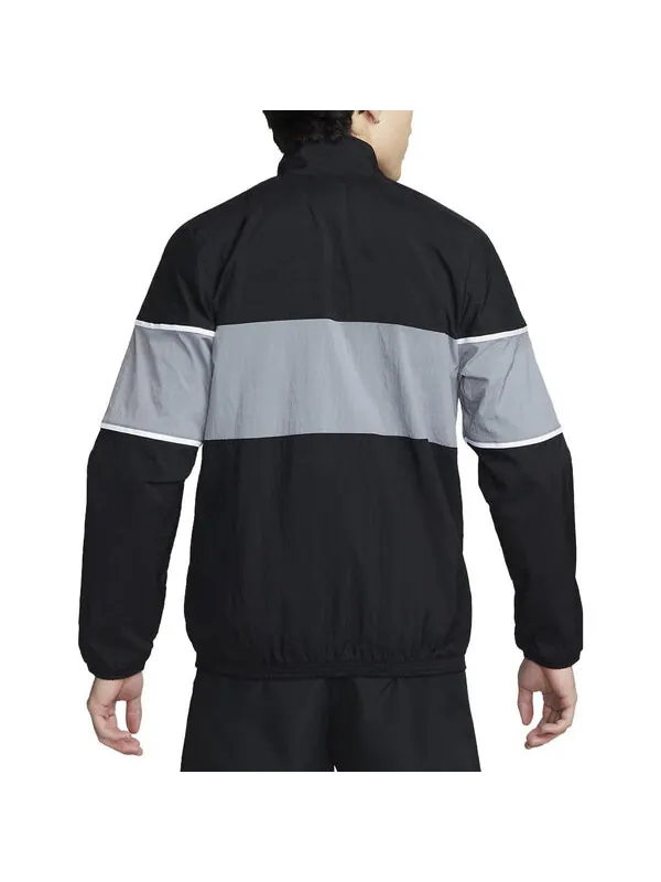 Куртка repel f.c. soccer track jacket 'black' Nike — изображение 2 из 4, черный/серый