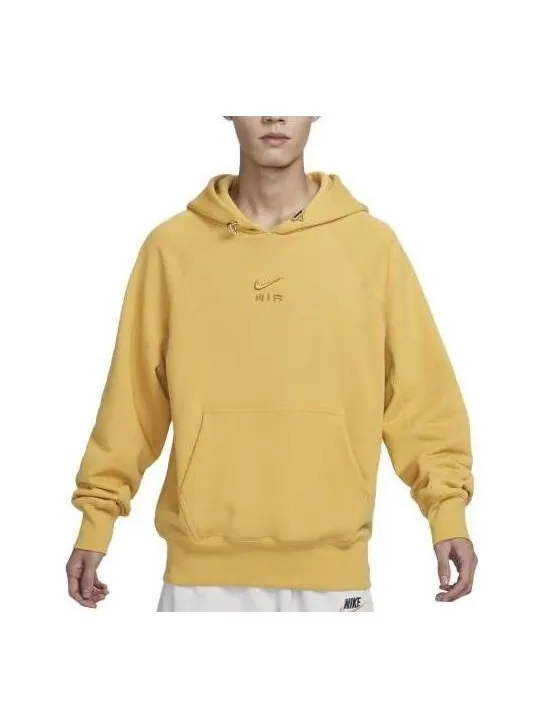 Толстовка Nike Sportswear Air Hoodie 'mustard yellow' — изображение 1 из 4, желтый