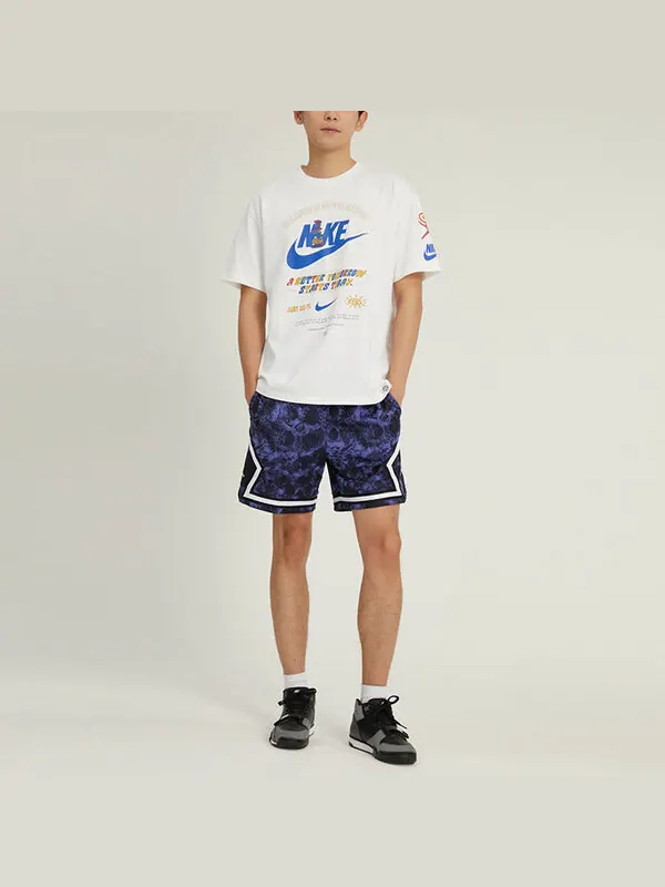 Шорты dri fit sport ромбовидный узор тканые баскетбольные шорты Air Jordan — изображение 2 из 4, фиолетовый